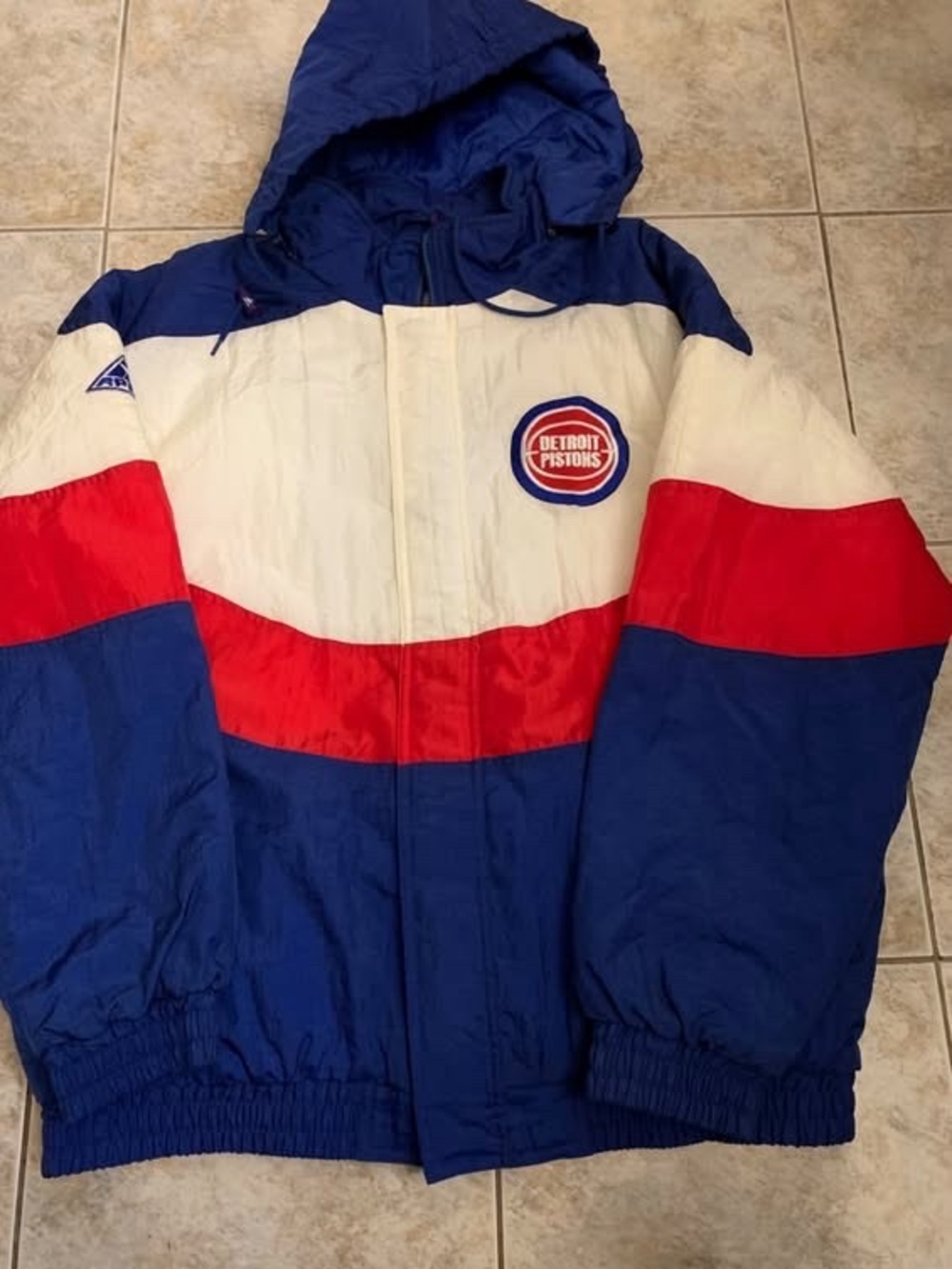 Vintage Detroit Pistons Apex One Jacket. USA Sz XL Pro Player